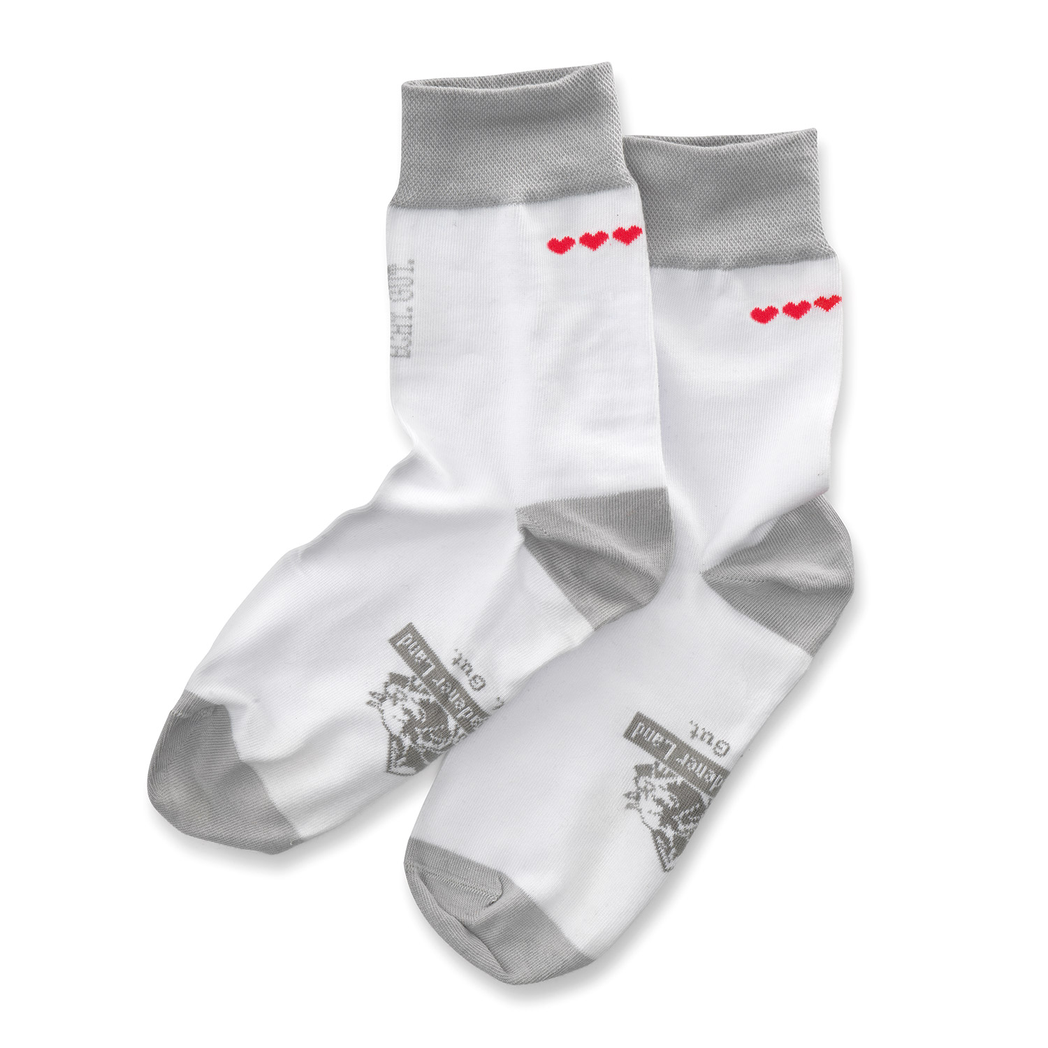 Baumwollsocken "Herzen"