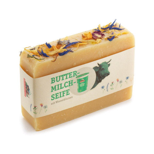 Buttermilch-Seife mit Wiesenblumen
